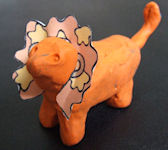 clay lion small